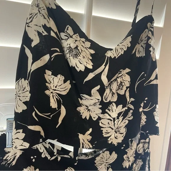 Free People I’ve Got A Feeling Black White Floral Skirt and Top Set, NWT, Small - Picture 11 of 15